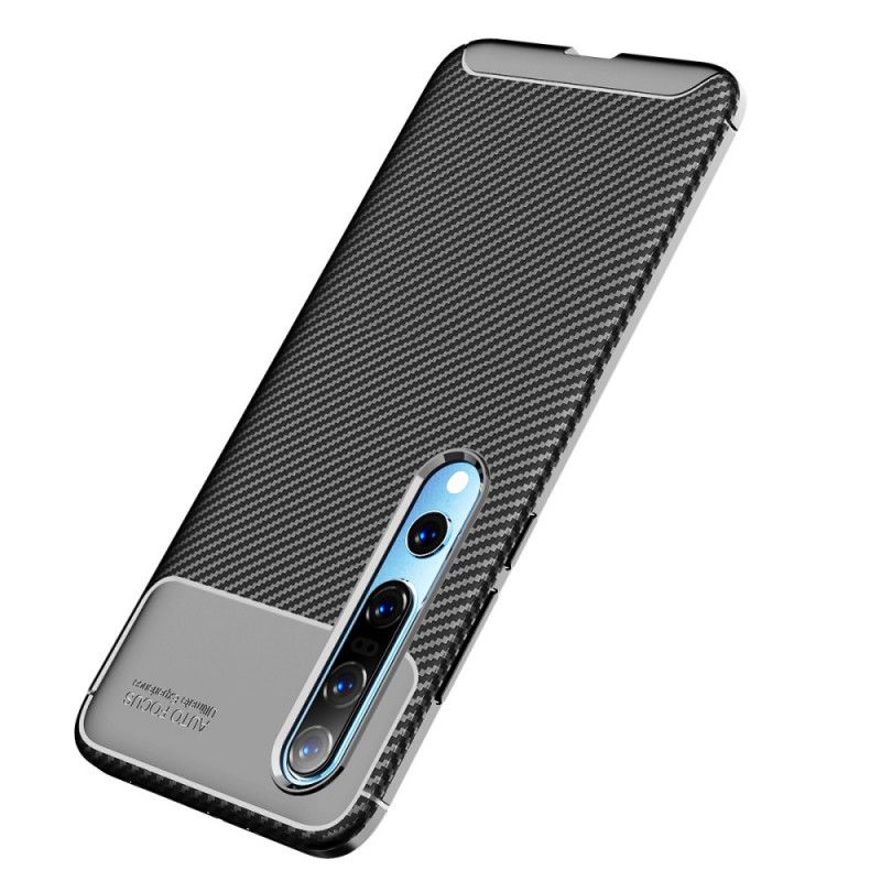 Cover Xiaomi Mi 10 / 10 Pro Sort Fleksibel Kulfiber Beskyttelse