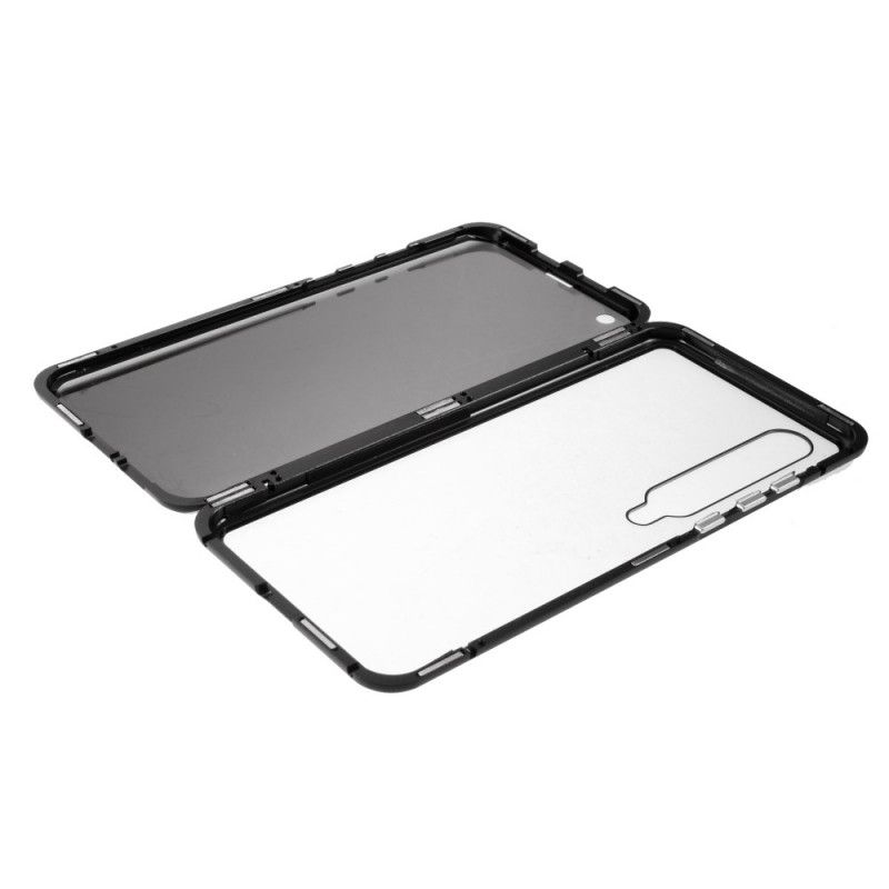 Cover Xiaomi Mi 10 / 10 Pro Sort Hærdet Glas Og Metal Foran Og Bag Original