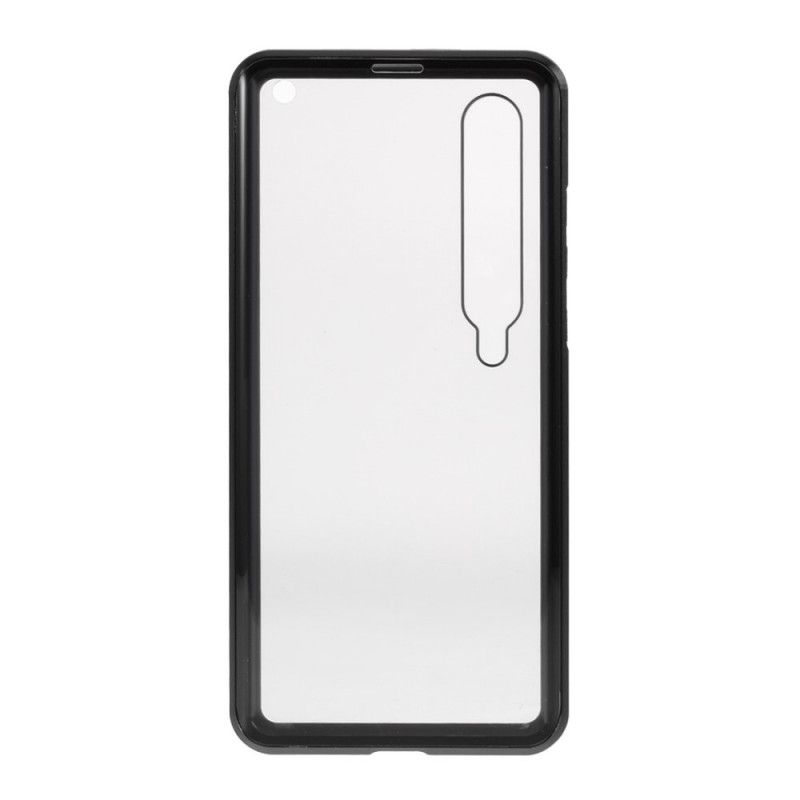 Cover Xiaomi Mi 10 / 10 Pro Sort Hærdet Glas Og Metal Foran Og Bag Original