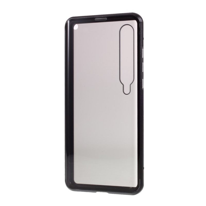 Cover Xiaomi Mi 10 / 10 Pro Sort Hærdet Glas Og Metal Foran Og Bag Original