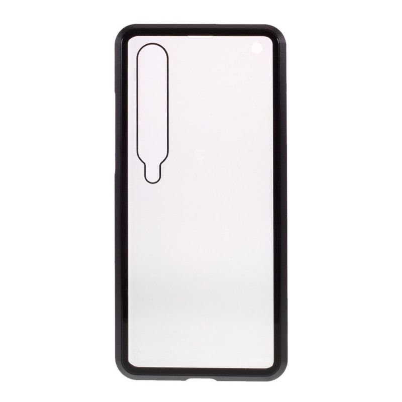 Cover Xiaomi Mi 10 / 10 Pro Sort Hærdet Glas Og Metal Foran Og Bag Original