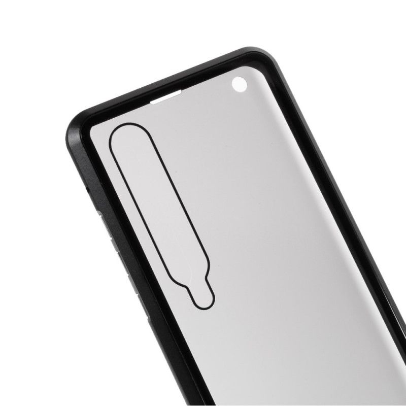 Cover Xiaomi Mi 10 / 10 Pro Sort Hærdet Glas Og Metal Foran Og Bag Original