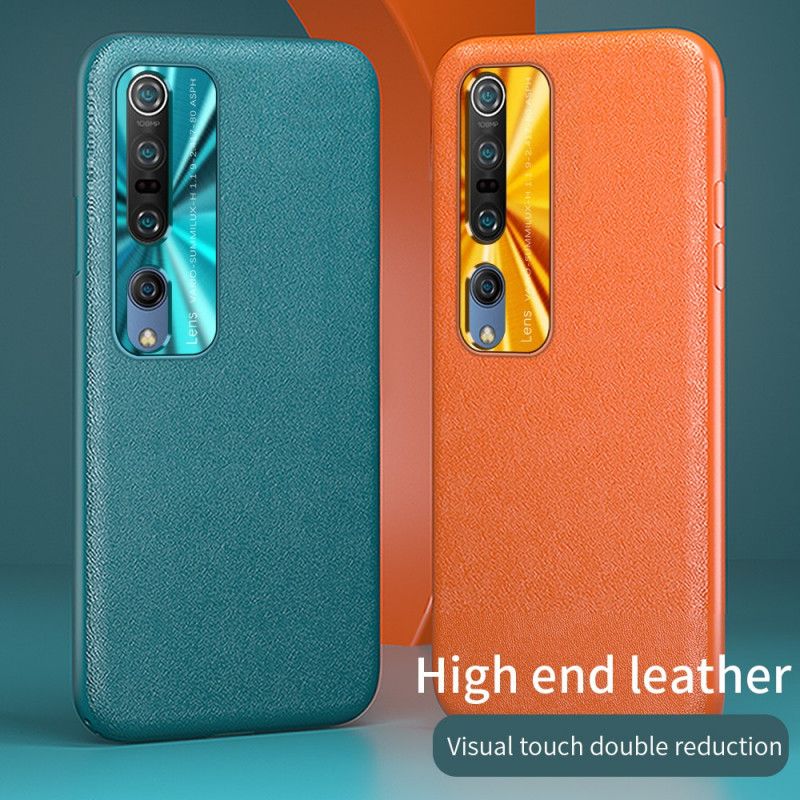 Cover Xiaomi Mi 10 / 10 Pro Sort Hybrid Lædereffekt