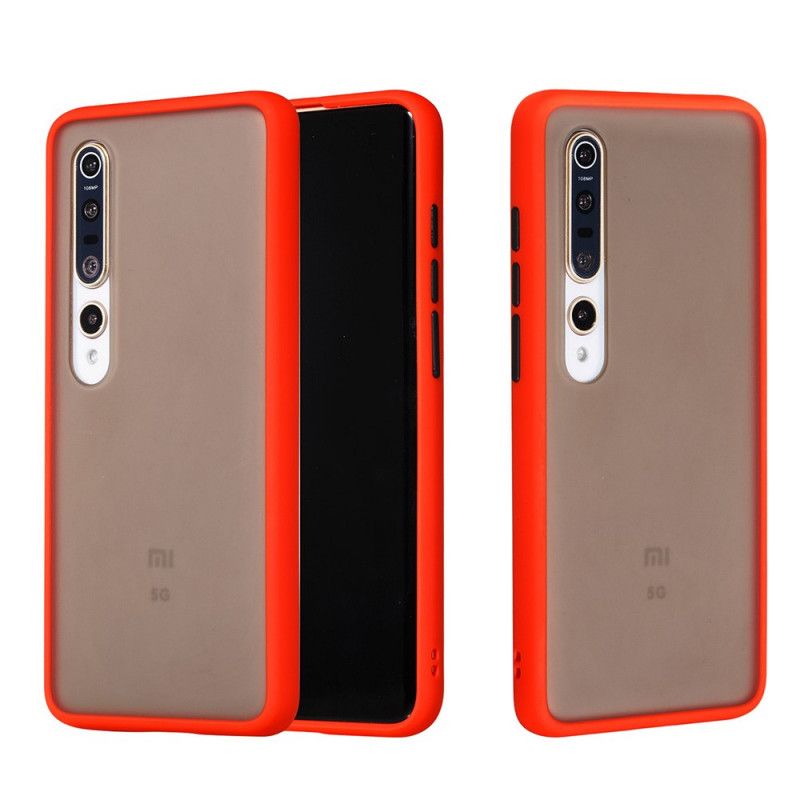 Cover Xiaomi Mi 10 / 10 Pro Sort Hybrid Silikonefælgdesign Beskyttelse