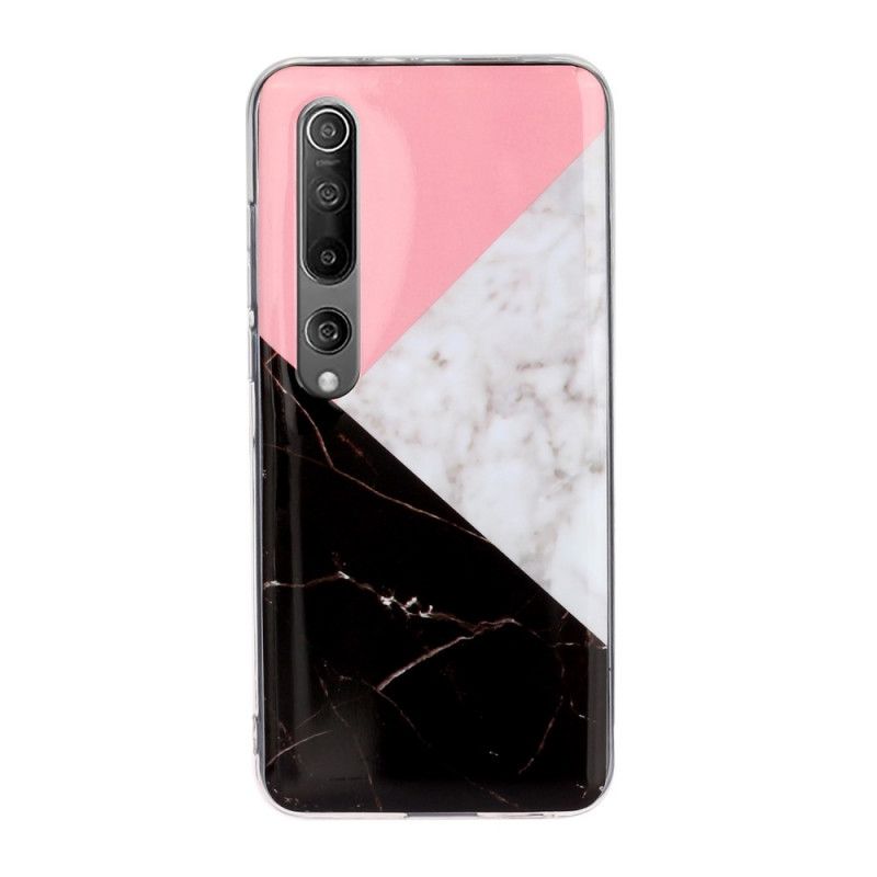 Cover Xiaomi Mi 10 / 10 Pro Sort Marmor Mønster