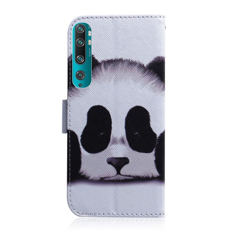 Flip Cover Læder for Xiaomi Mi 10 / 10 Pro Panda Ansigt