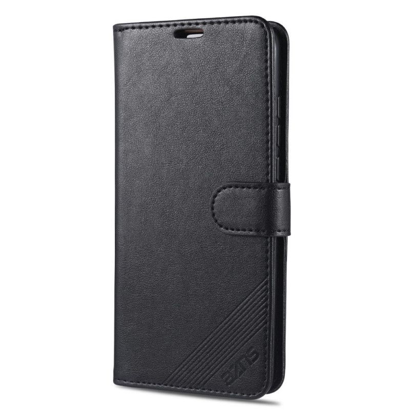 Flip Cover Xiaomi Mi 10 / 10 Pro Sort Mobilcover Azns Imiteret Læder