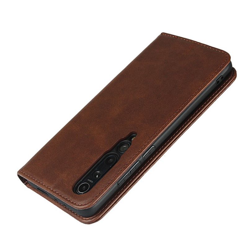 Læder Cover Xiaomi Mi 10 / 10 Pro Sort Mobilcover Elegant Split Læder