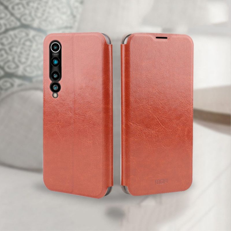 Læder Cover Xiaomi Mi 10 / 10 Pro Sort Mofi