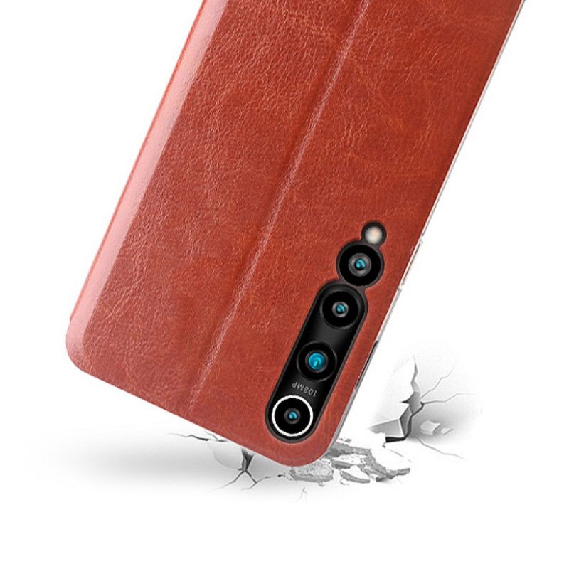 Læder Cover Xiaomi Mi 10 / 10 Pro Sort Mofi