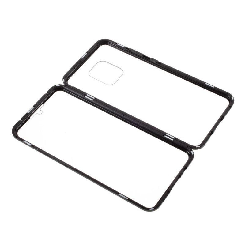 Cover Xiaomi Redmi 10X / 10X Pro Sort Hærdet Glas Og Metal Foran Og Bag Original