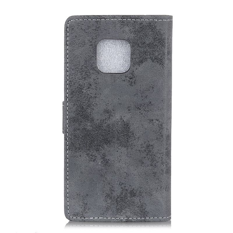 Flip Cover Xiaomi Redmi 10X / 10X Pro Grå Vintage Kunstlæder