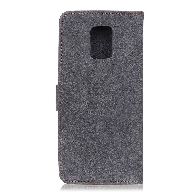 Flip Cover Xiaomi Redmi 10X / 10X Pro Sort Retro Khazneh Split Læder