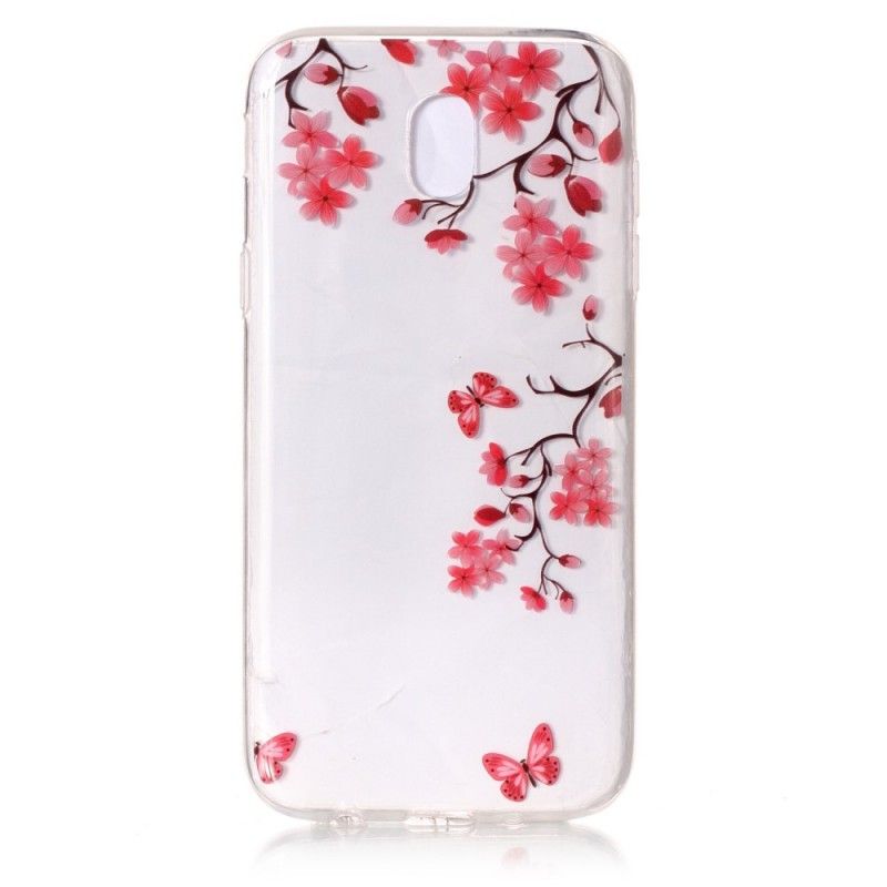 Cover for Samsung Galaxy J3 2017 Blomstrende Træ