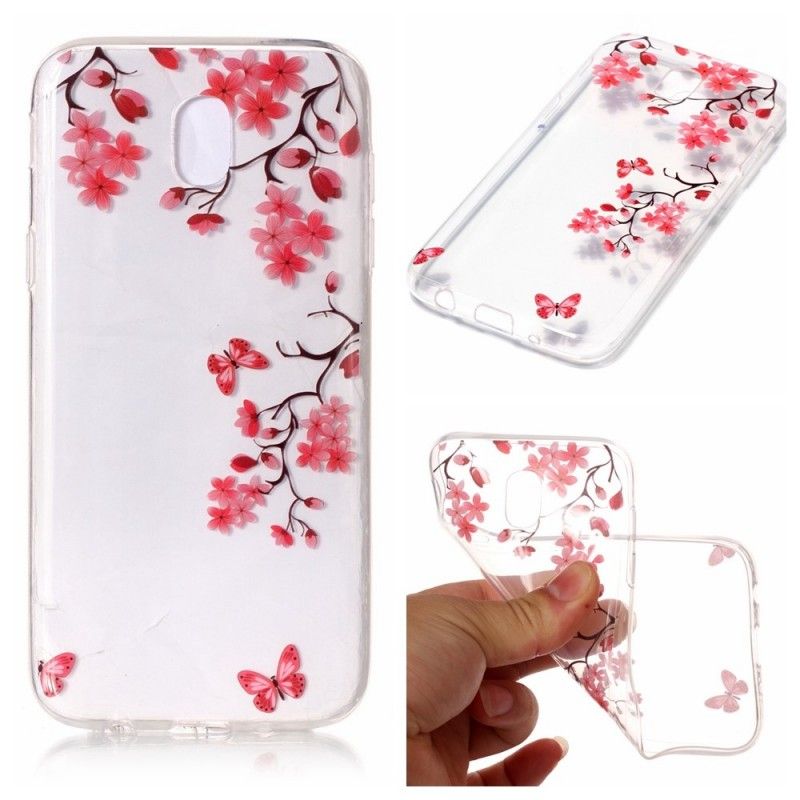 Cover for Samsung Galaxy J3 2017 Blomstrende Træ