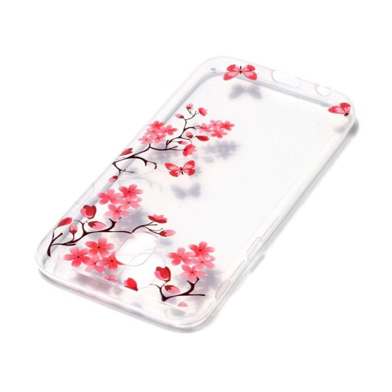 Cover for Samsung Galaxy J3 2017 Blomstrende Træ