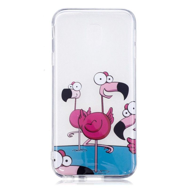 Cover Samsung Galaxy J3 2017 Sjove Flamingoer Beskyttelse