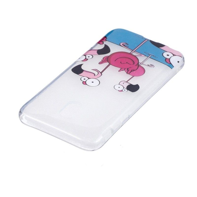 Cover Samsung Galaxy J3 2017 Sjove Flamingoer Beskyttelse