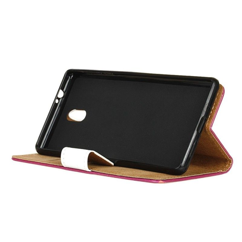 Flip Cover Læder for Samsung Galaxy J3 2017 Lyseblå Flere Ugler