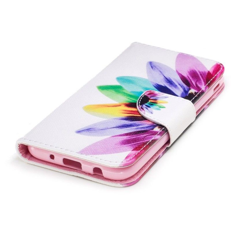 Flip Cover Læder Samsung Galaxy J3 2017 Akvarelblomst