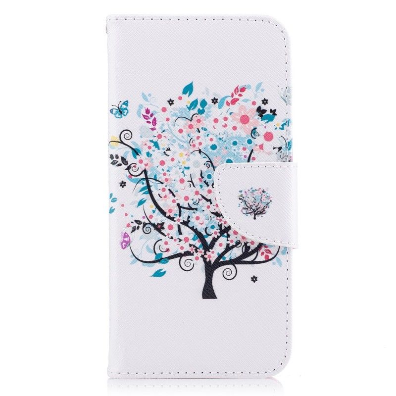 Flip Cover Samsung Galaxy J3 2017 Blomstret Træ