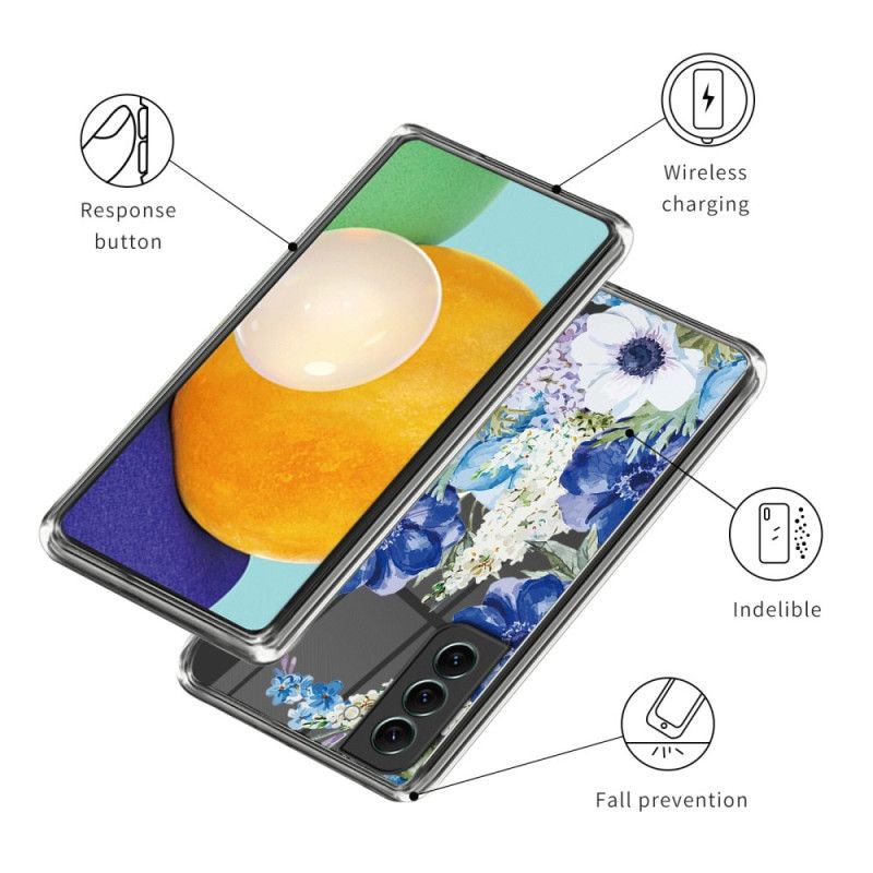 Cover Samsung Galaxy S24 5g Gennemsigtige Blomster