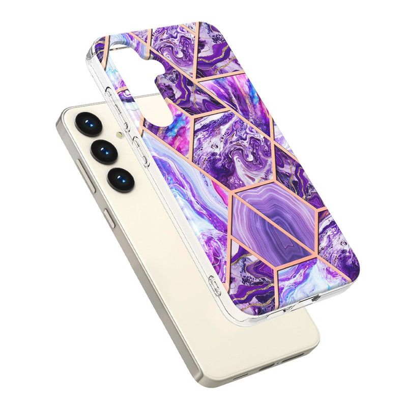 Cover Samsung Galaxy S24 5g Geometrisk Marmor