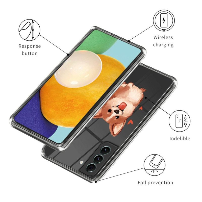 Cover Samsung Galaxy S24 5g Telefon Etui Gennemsigtig Hund