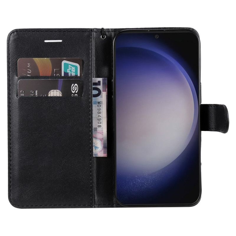 Flip Cover Samsung Galaxy S24 5g Almindelig Med Rem