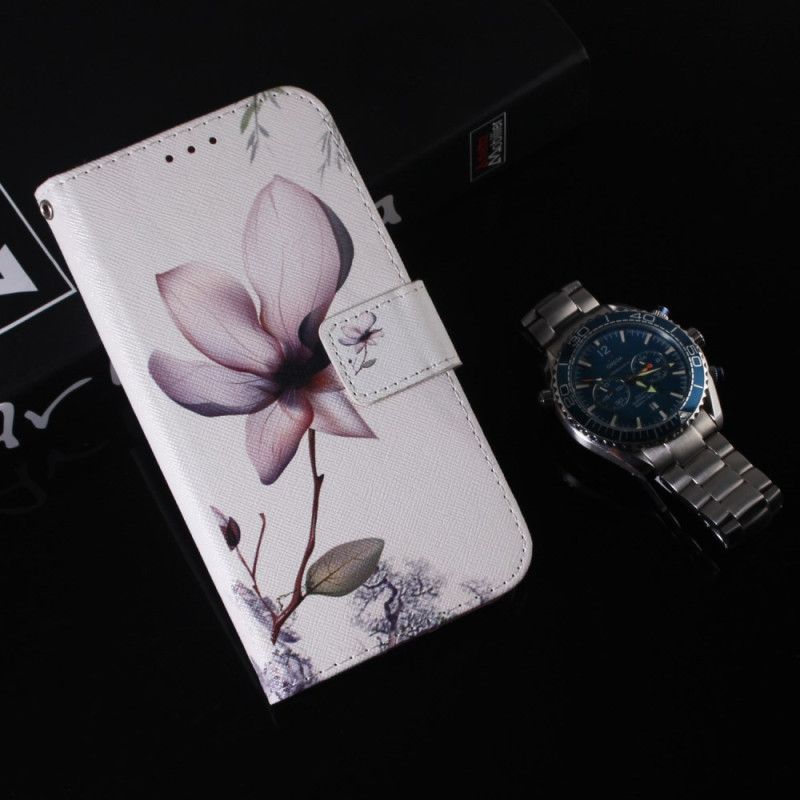 Flip Cover Samsung Galaxy S24 5g Lyserød Blomst