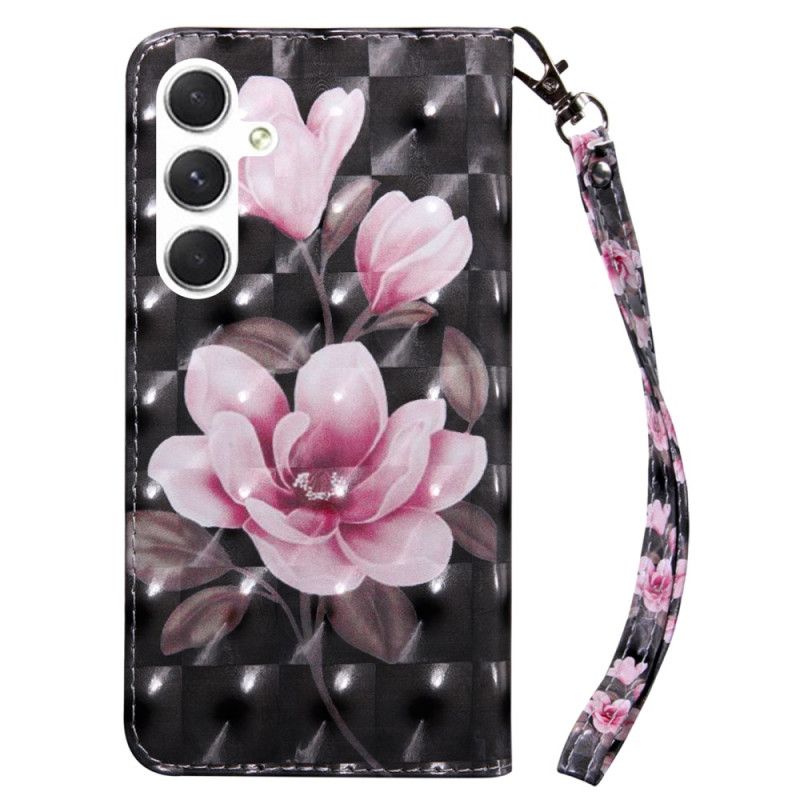 Flip Cover Samsung Galaxy S24 5g Pink Blomsterrem