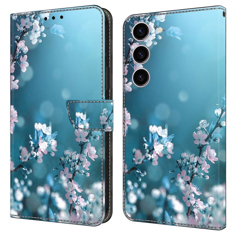 Flip Cover Til Samsung Galaxy S24 5g Blommeblomster