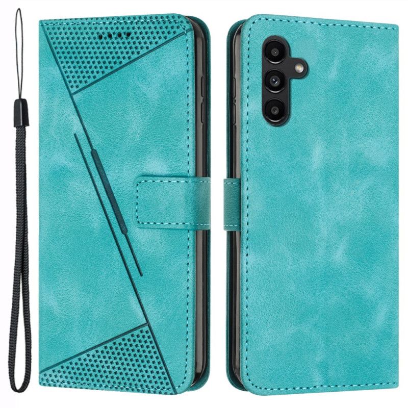 Flip Cover Til Samsung Galaxy S24 5g Geometrisk Design