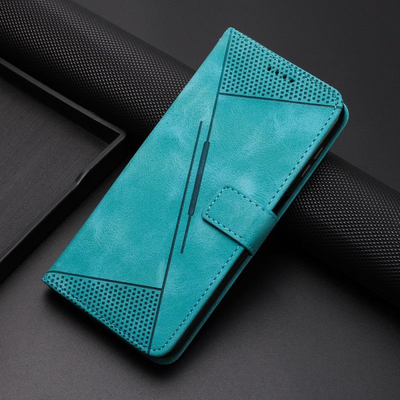 Flip Cover Til Samsung Galaxy S24 5g Geometrisk Design