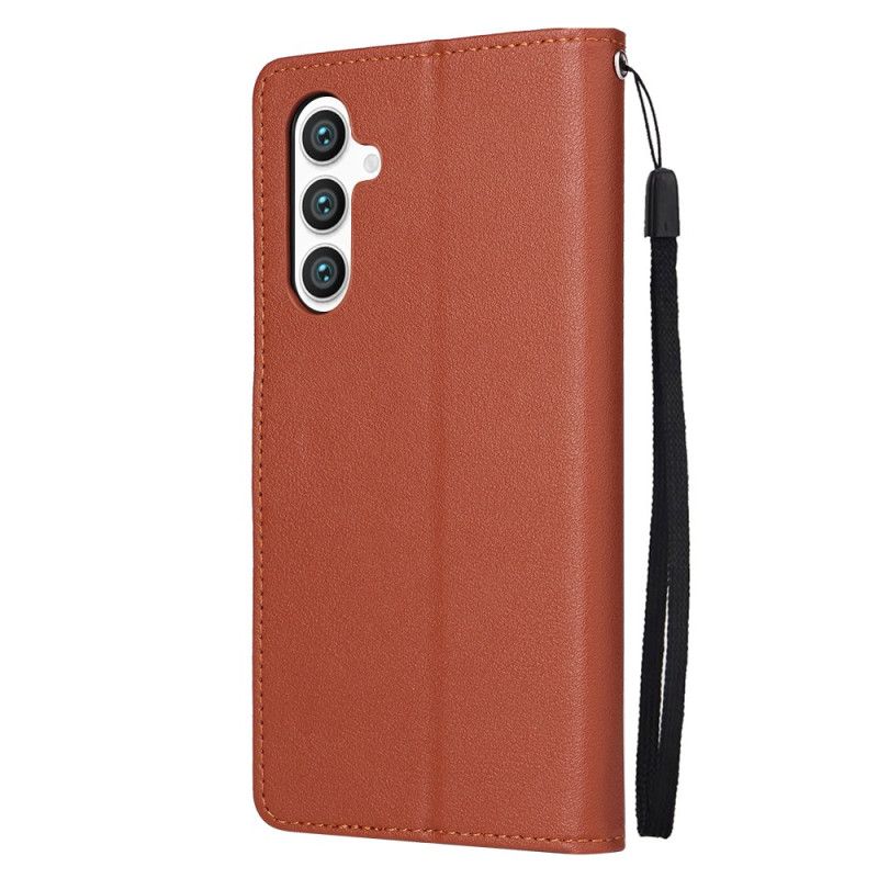 Læder Cover Samsung Galaxy S24 5g Telefon Etui Klassisk Med Lnière