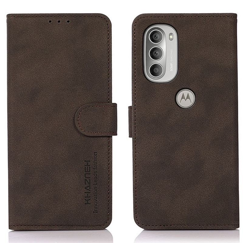 Flip Cover Moto G51 5G Khazneh Fashion Læder Effekt