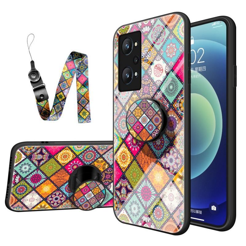 Cover Realme GT Neo 3T / Neo 2 Patchwork Magnetisk Holder