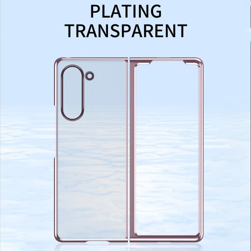 Cover Samsung Galaxy Z Fold 6 Gennemsigtige Metalliske Kanter