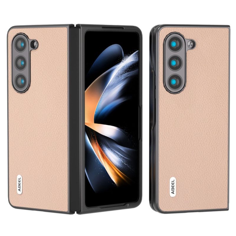 Cover Samsung Galaxy Z Fold 6 Litchi Imiteret Læder Abeel