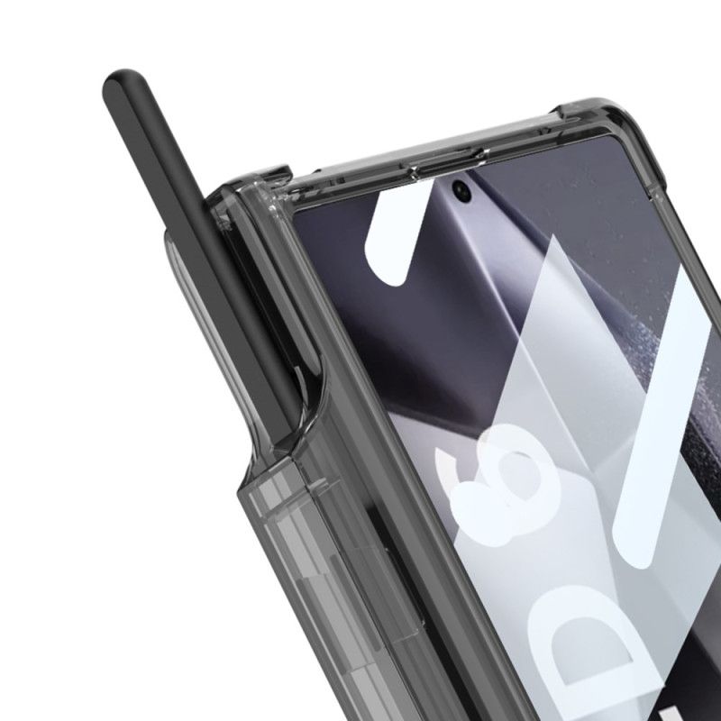 Cover Samsung Galaxy Z Fold 6 Transparent Stylus Holder Og Støtte Gkk