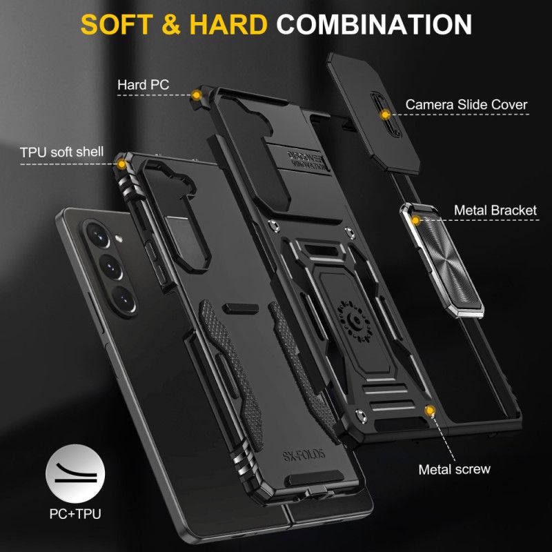 Cover Til Samsung Galaxy Z Fold 6 Glidelinsestøtte Og Beskyttelse