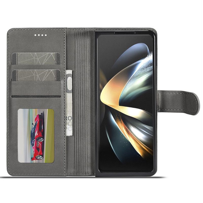 Flip Cover Samsung Galaxy Z Fold 6 Imiteret Læder Lc.imeeke