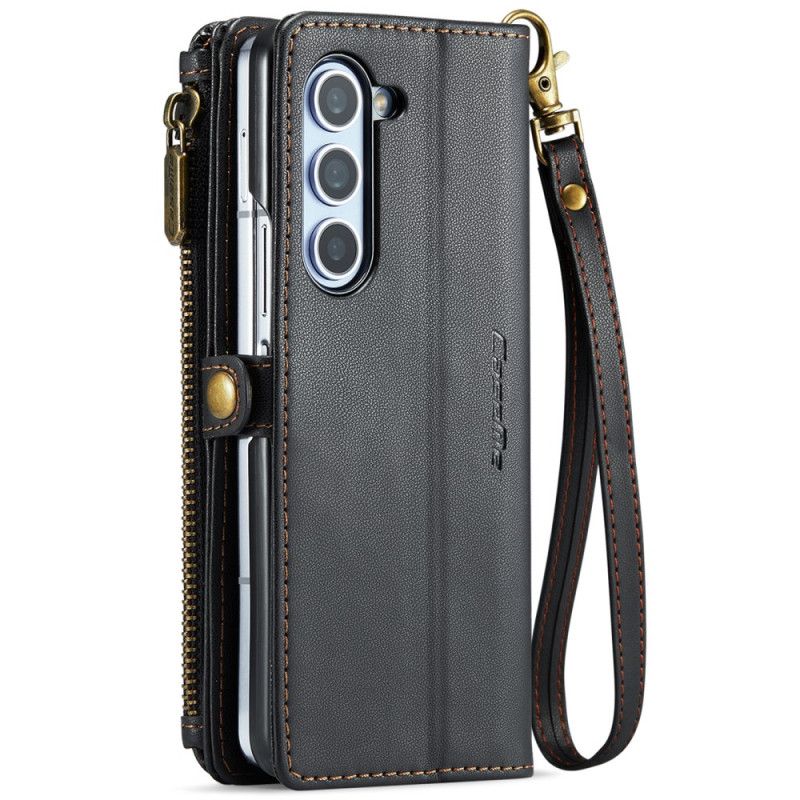 Flip Cover Til Samsung Galaxy Z Fold 6 Caseme Skulder- Og Lanyard-pung