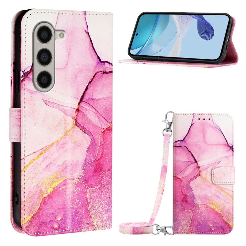 Flip Cover Til Samsung Galaxy Z Fold 6 Marmor Skulderrem