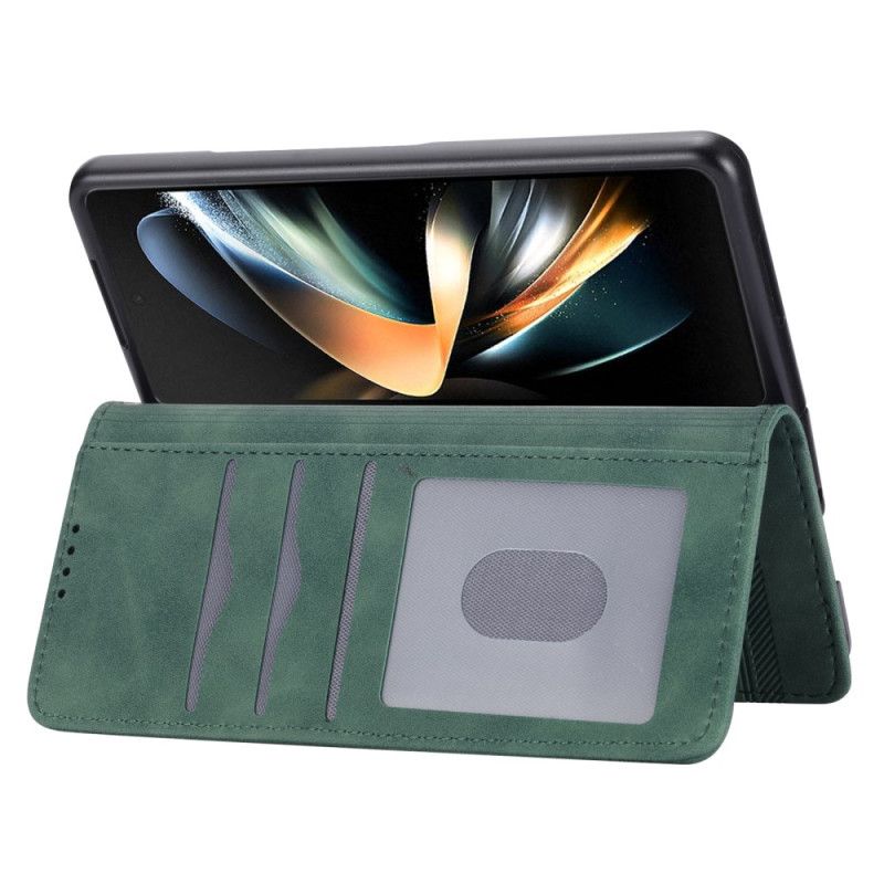 Læder Cover Samsung Galaxy Z Fold 6 Telefon Etui Dierfeng