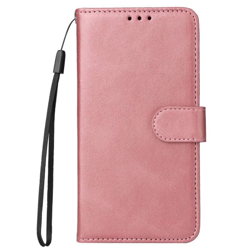 Flip Cover Xiaomi Redmi Note 12 Pro Med Snor Almindelig Med Rem