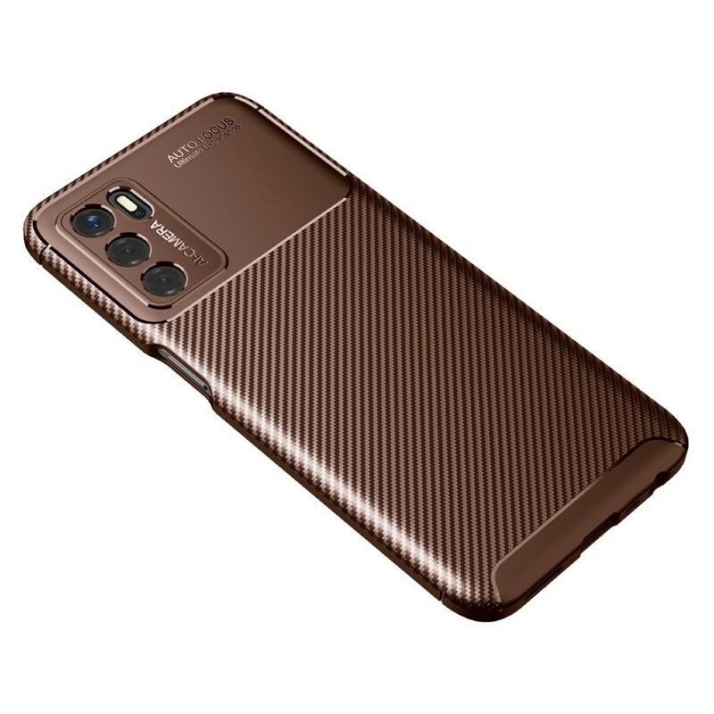 Cover Oppo A16 / A16s Telefon Etui Fleksibel Kulfibertekstur