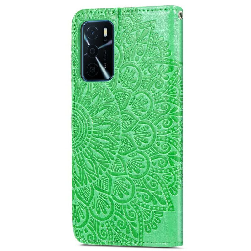 Flip Cover Til Oppo A16 / A16s Tribal Leaves