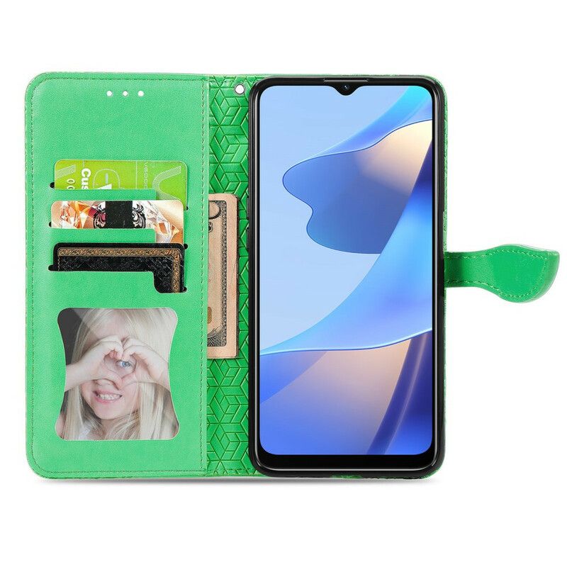 Flip Cover Til Oppo A16 / A16s Tribal Leaves