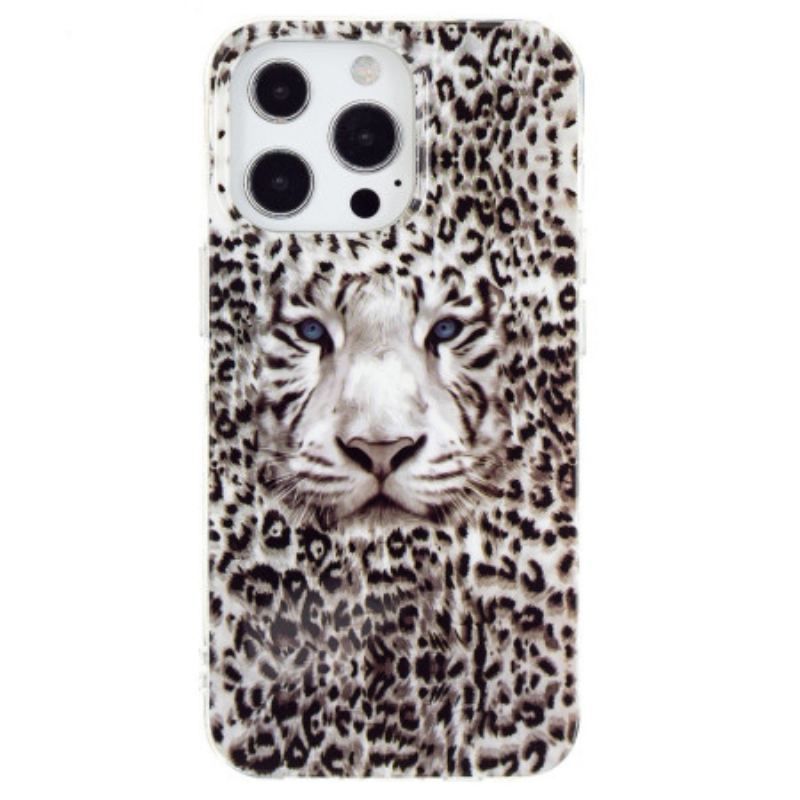 Cover iPhone 15 Pro Fluorescerende Leopard